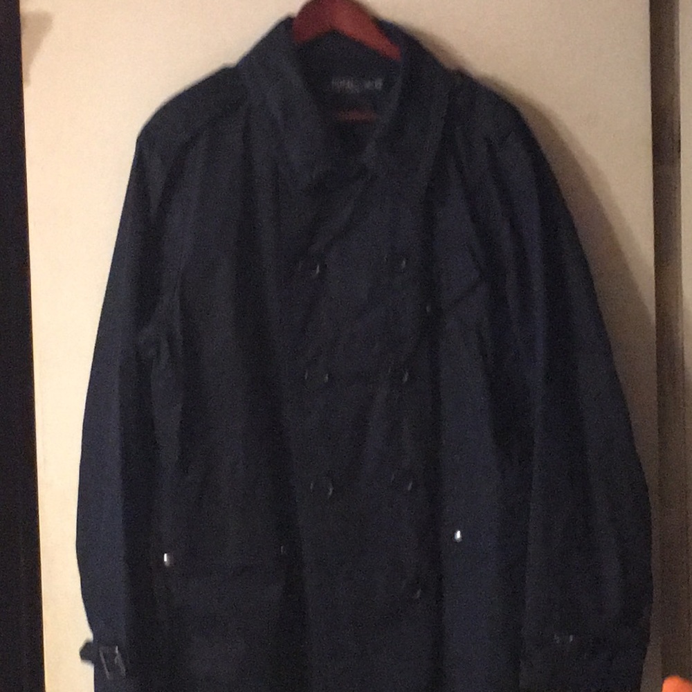 Ralph Lauren Polo Navy Double Breasted Raincoat